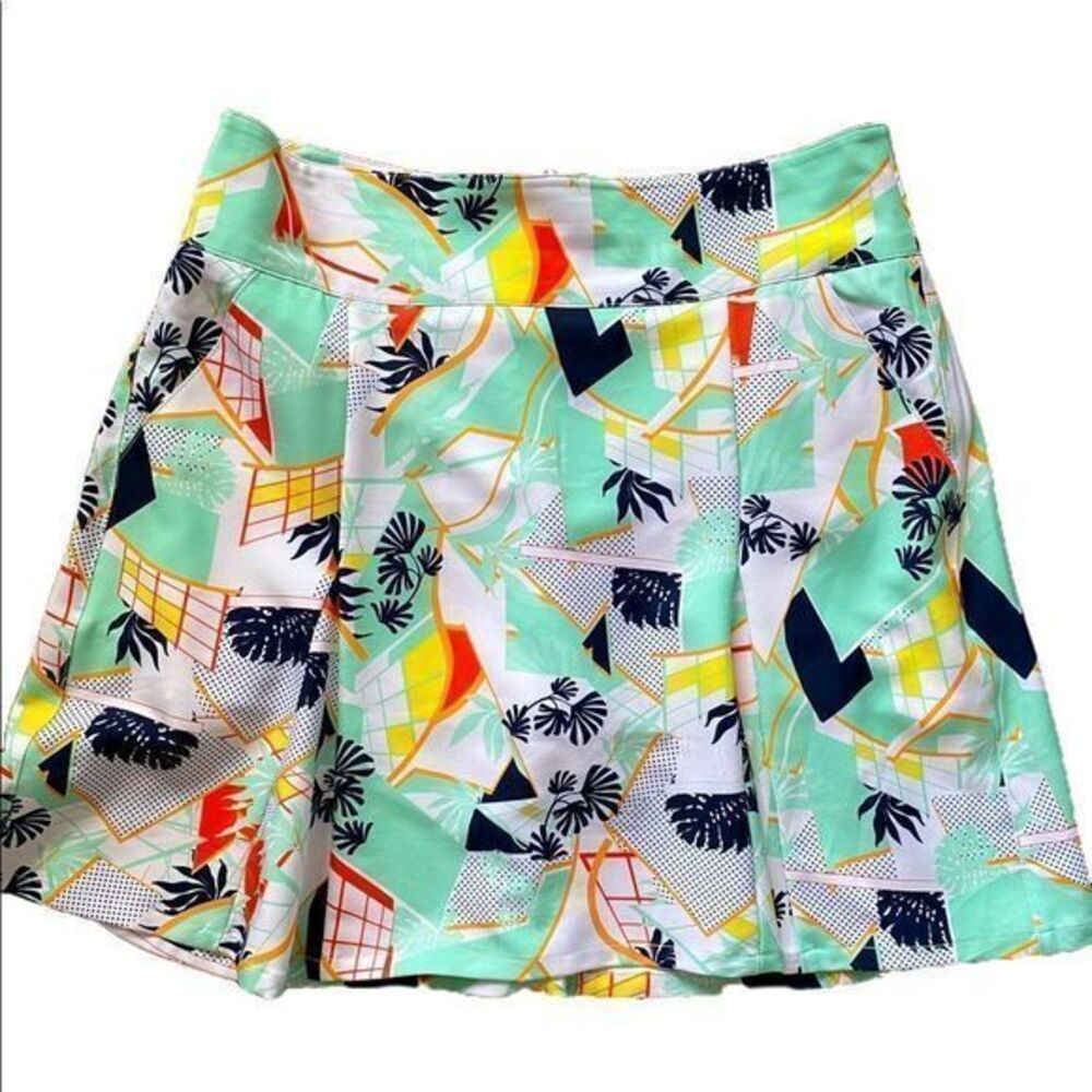 GG Bleu Collection Skort - 8 multi print, polyester spandex